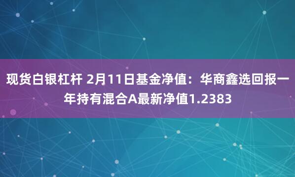 现货白银杠杆 2月11日基金净值：华商鑫选回报一年持有混合A最新净值1.2383