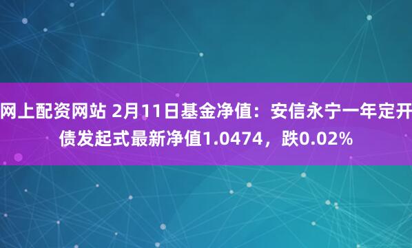 网上配资网站 2月11日基金净值：安信永宁一年定开债发起式最新净值1.0474，跌0.02%