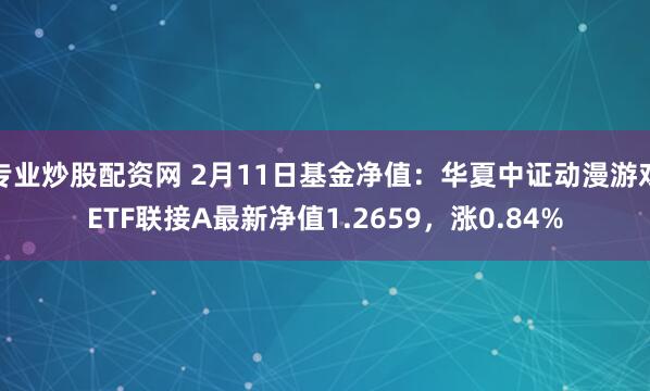 专业炒股配资网 2月11日基金净值：华夏中证动漫游戏ETF联接A最新净值1.2659，涨0.84%