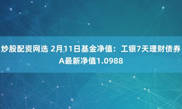 炒股配资网选 2月11日基金净值：工银7天理财债券A最新净值1.0988