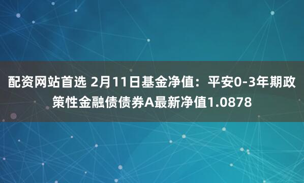 配资网站首选 2月11日基金净值：平安0-3年期政策性金融债债券A最新净值1.0878