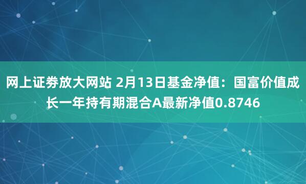 网上证劵放大网站 2月13日基金净值：国富价值成长一年持有期混合A最新净值0.8746