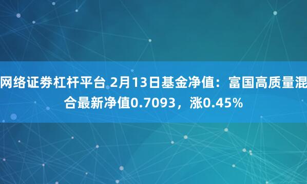 网络证劵杠杆平台 2月13日基金净值：富国高质量混合最新净值0.7093，涨0.45%